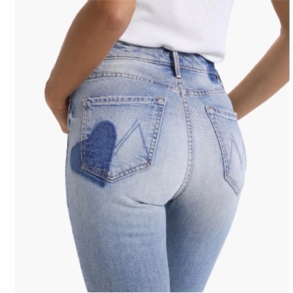 MOTHER High Rise Light Blue Jeans